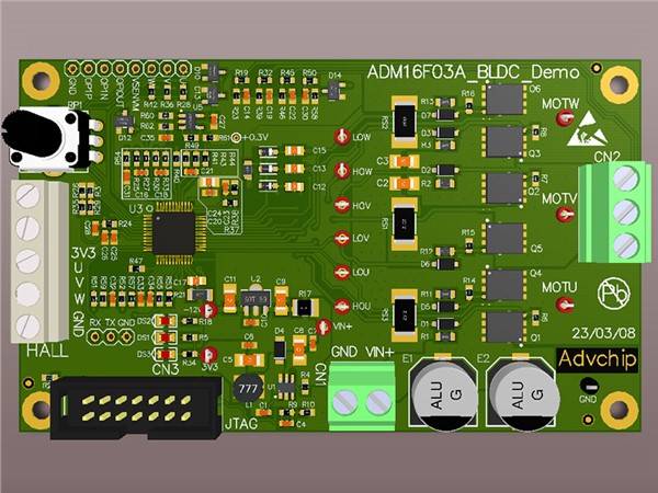 ADM16F03A電機(jī)驅(qū)動DEMO板 ADM16F03A電機(jī)驅(qū)動DEMO板